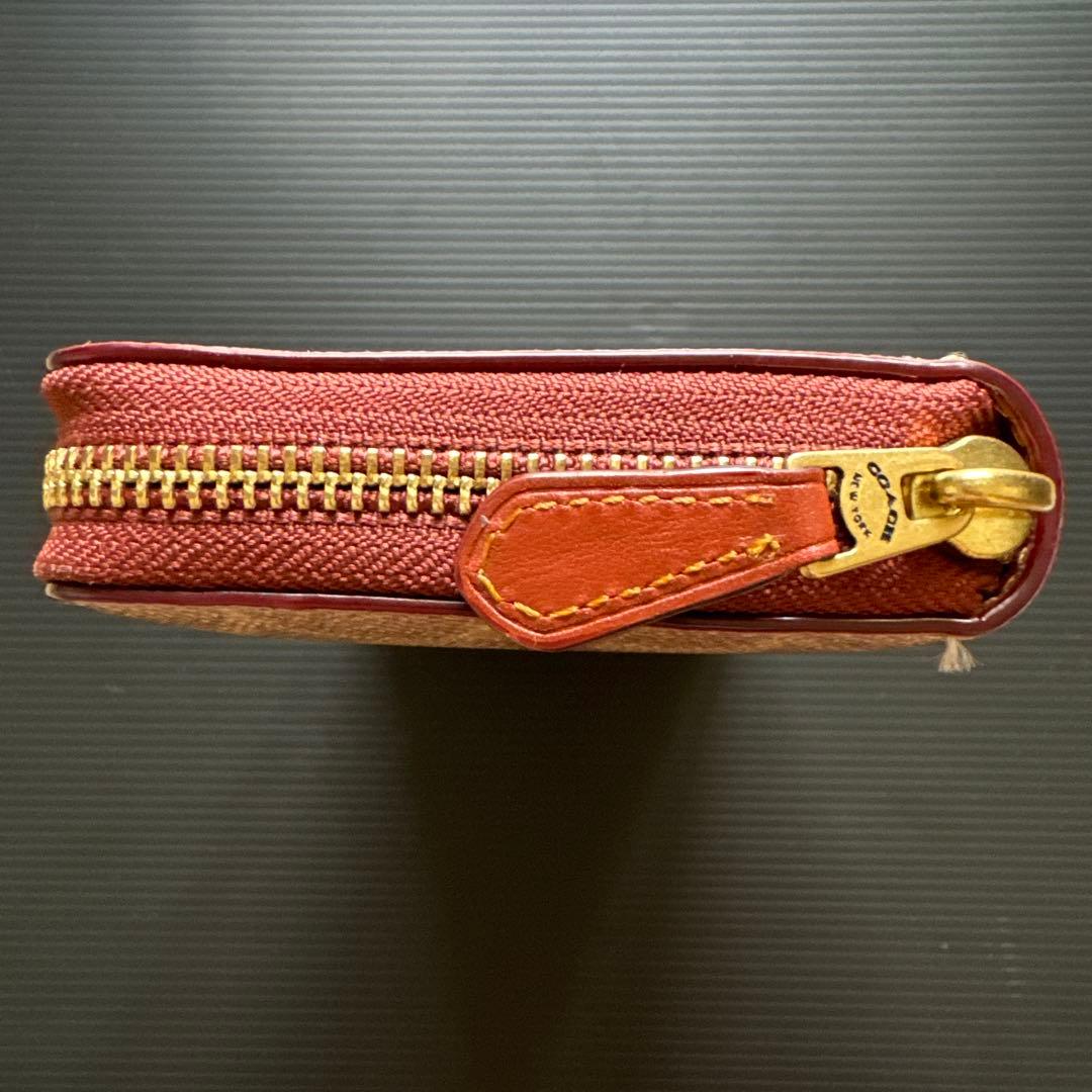 《 新品同様 》 コーチ 長財布 ラウンドファスナー