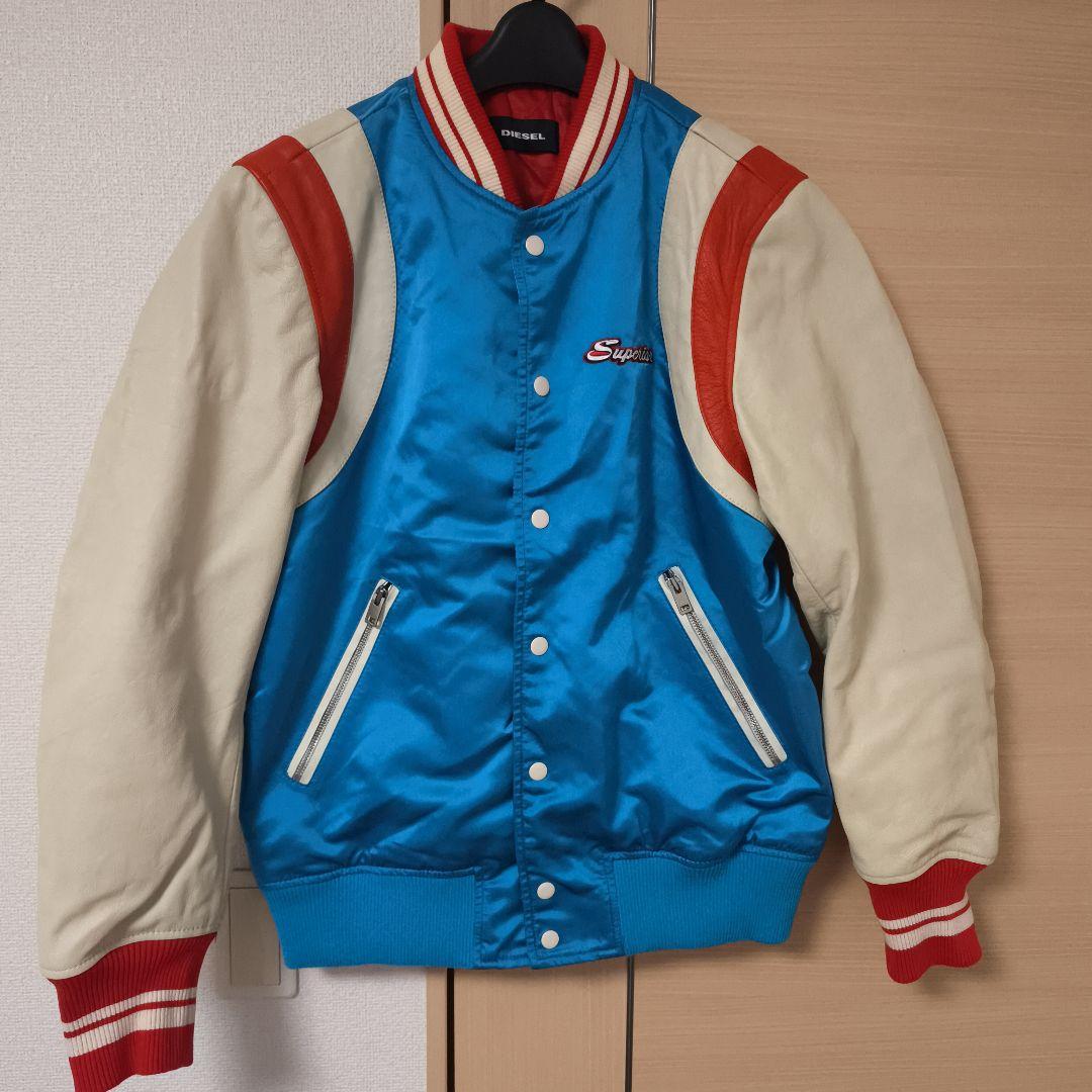 DIESEL レザースタジャン　美品！！ Lサイズ