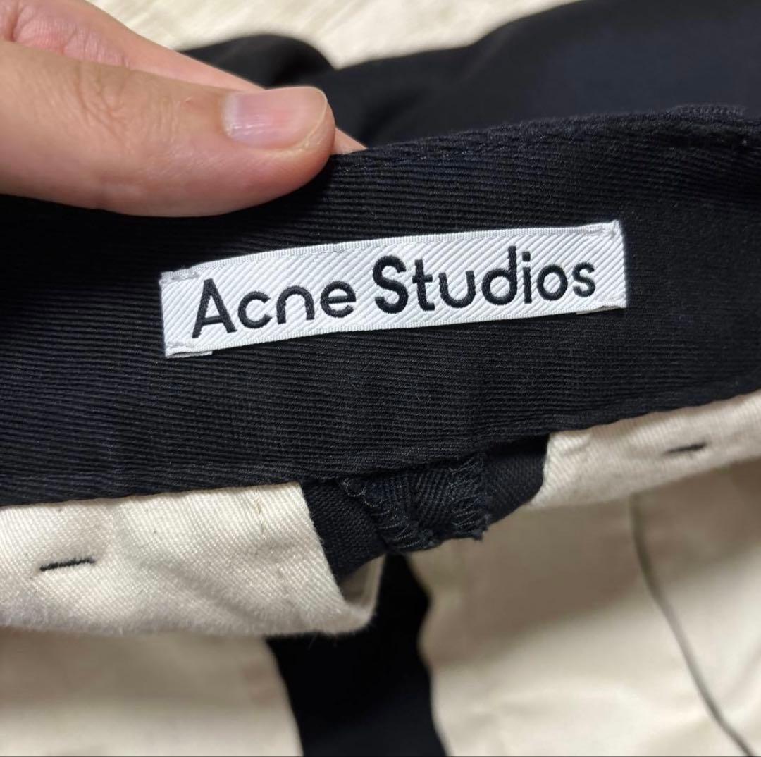 acne studios コットンワイドスラックス