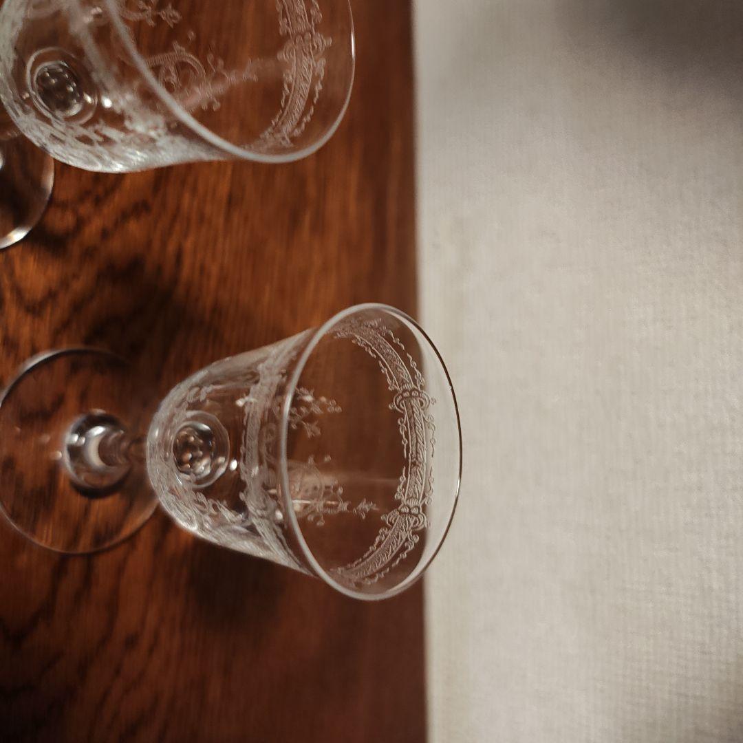 美品 オールドバカラ 2つ ワイングラス