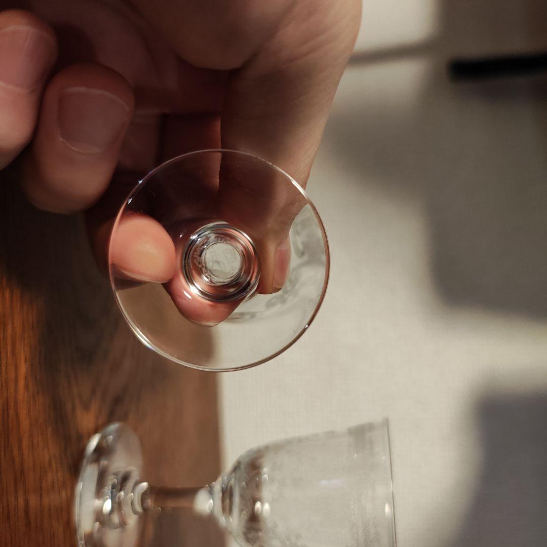 美品 オールドバカラ 2つ ワイングラス