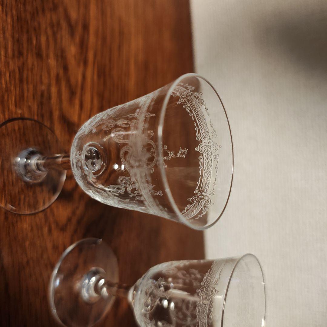 美品 オールドバカラ 2つ ワイングラス