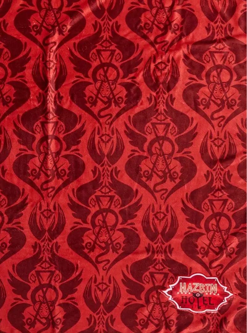 Hazbin Hotel フリースブランケット 赤 ハズビンホテル アラスター