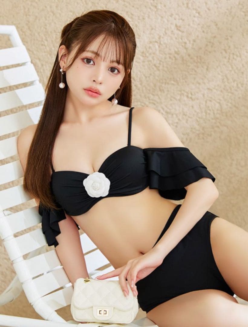 【新品タグ付き】sugar nine 水着 ビキニ カメリアフラワービキニ