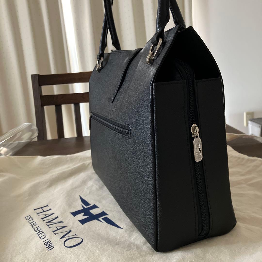 濱野皮革工藝　ディライト　トートバッグ　ブラック　シルバー金具