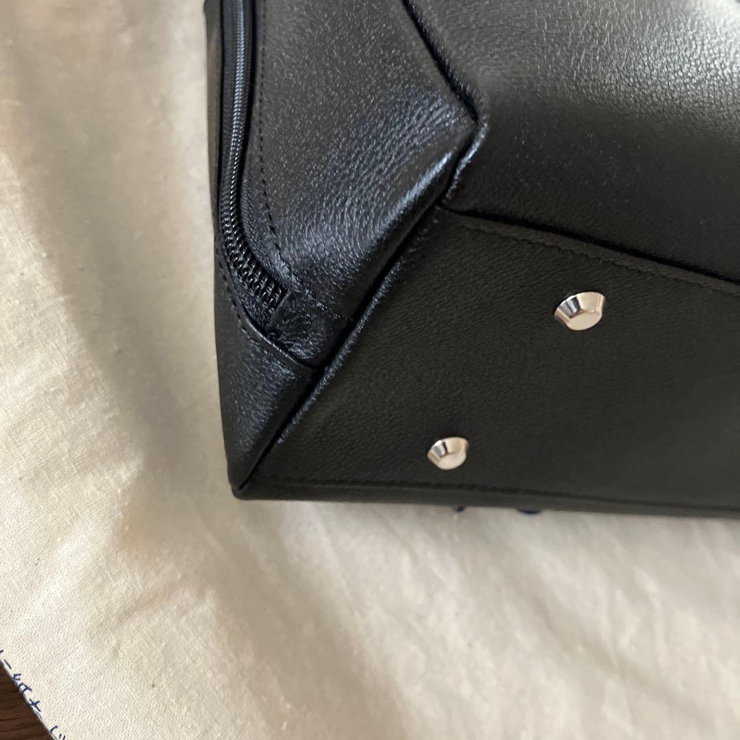 濱野皮革工藝　ディライト　トートバッグ　ブラック　シルバー金具