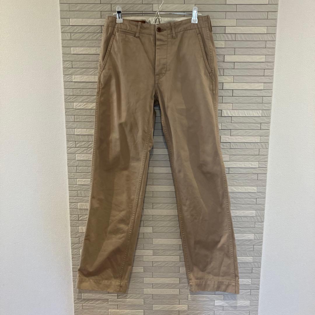 SCYE BASICS カーキ ベージュ チノパン