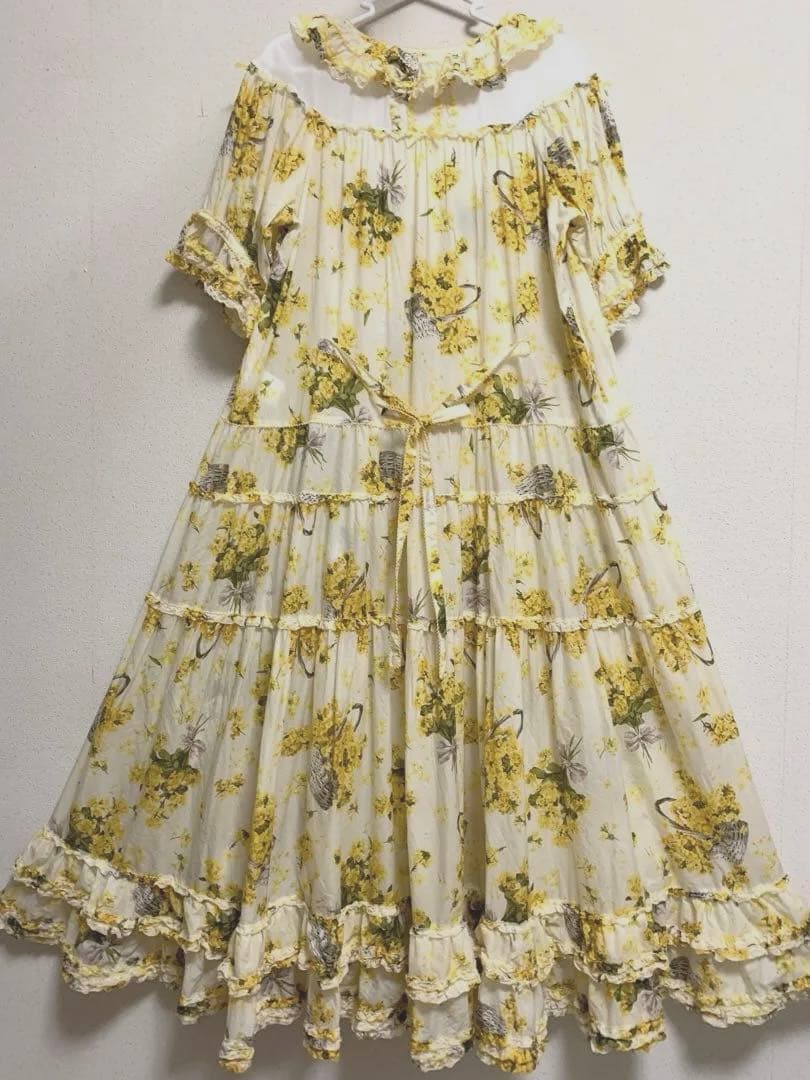 PINK HOUSE なのはなプリントワンピース