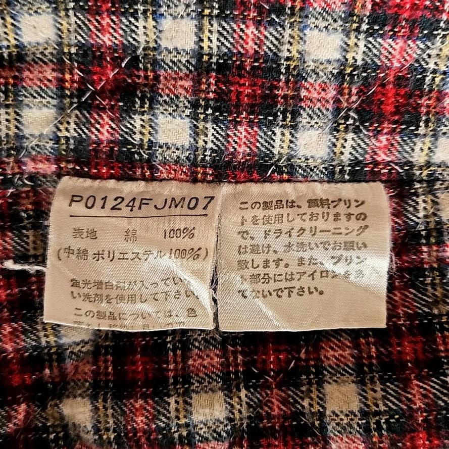 PINK HOUSE ロゴプリント 濃紺デニム ボンバージャケット 中綿入