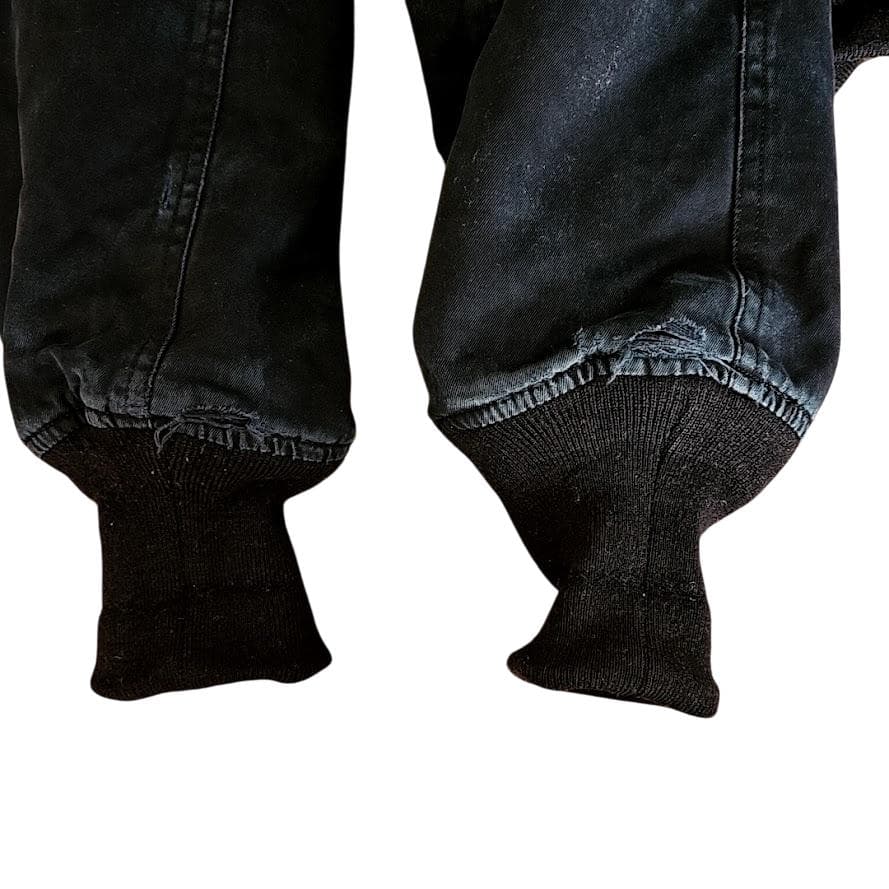 PINK HOUSE ロゴプリント 濃紺デニム ボンバージャケット 中綿入