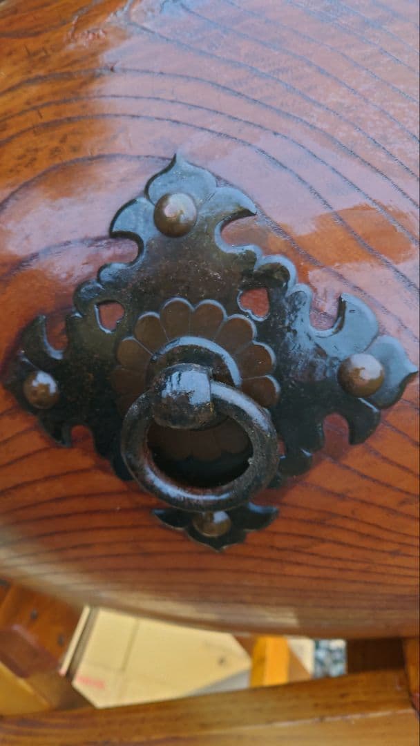 しんページ。ケヤキくり抜き和太鼓