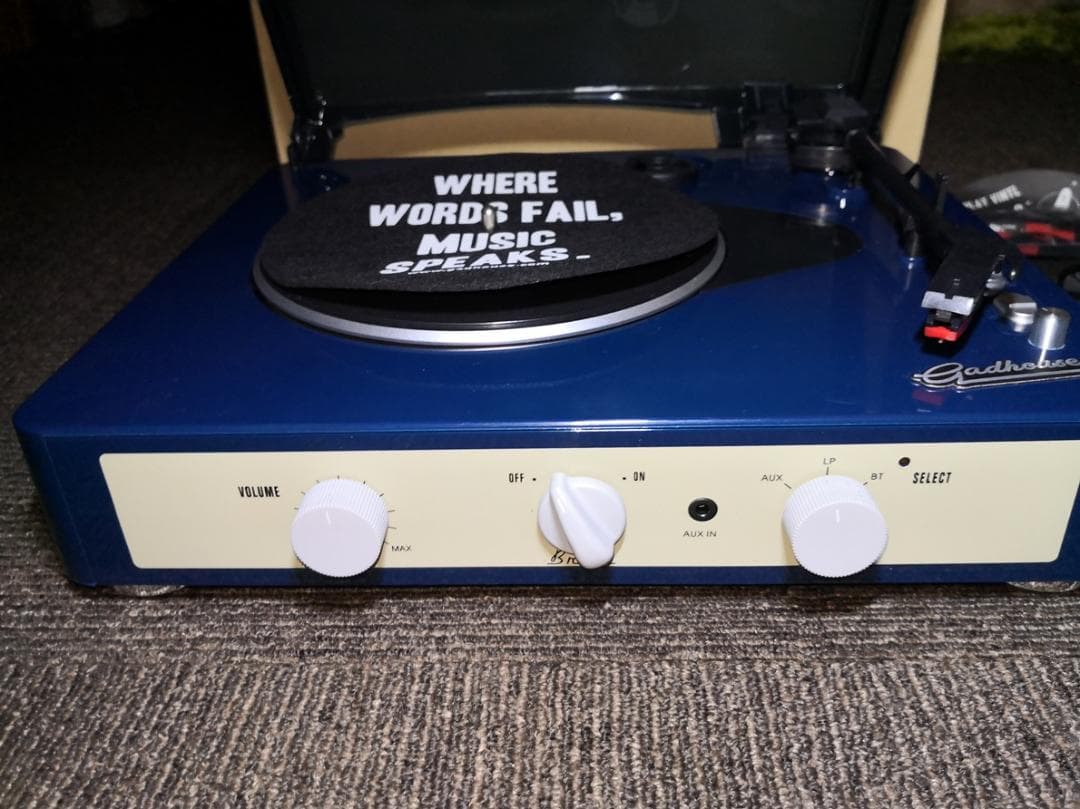 BRAD RETRO RECORD ネイビーカラー 本体・レトロ レコード本体