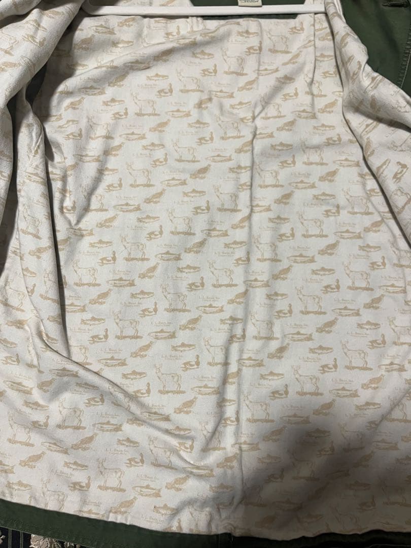 90s エルエルビーン　ハンティングジャケット　襟コーデュロイ