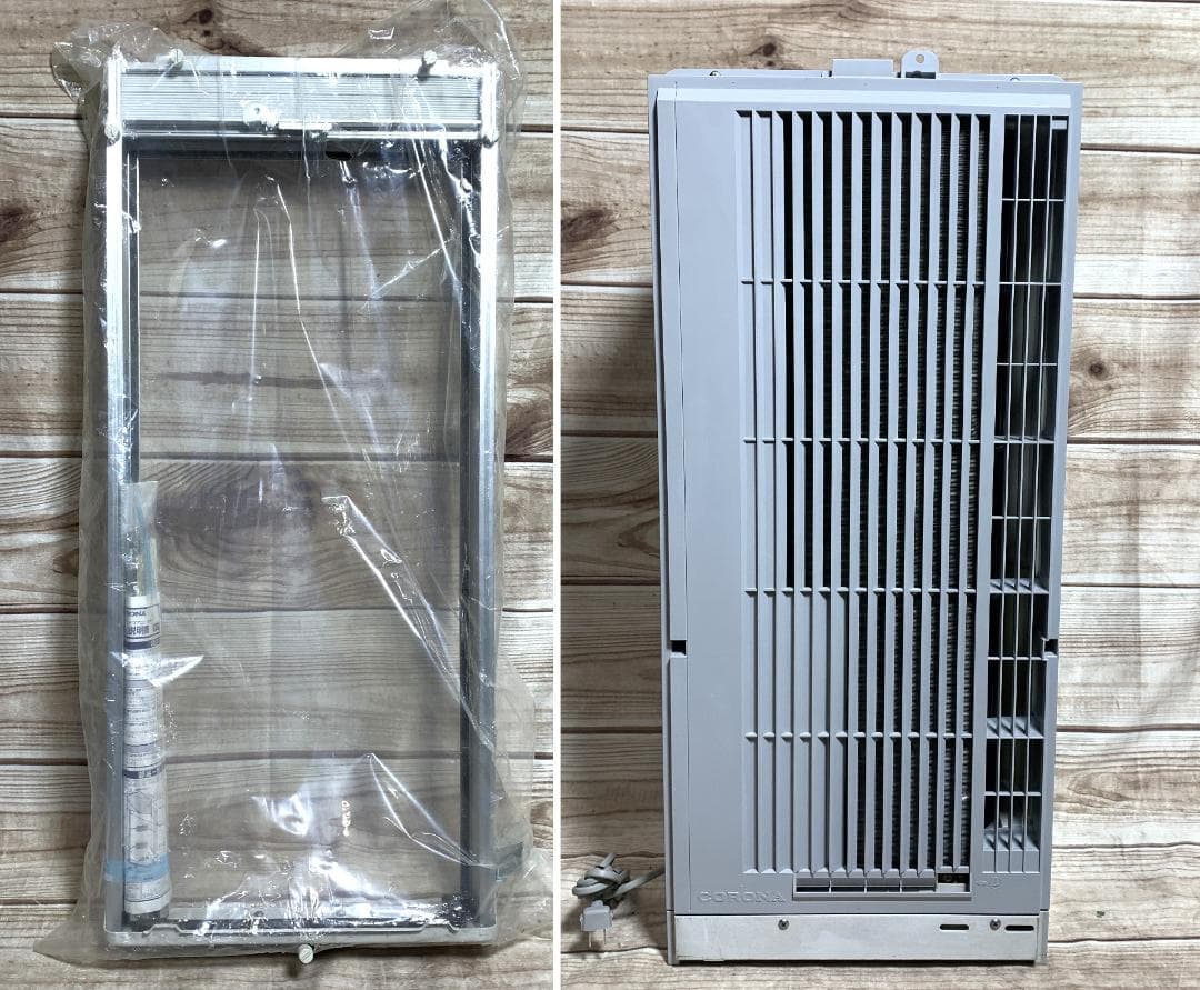 コロナ 7畳 100V 新品枠付き 窓用エアコン CW-F1621 全清掃済♪