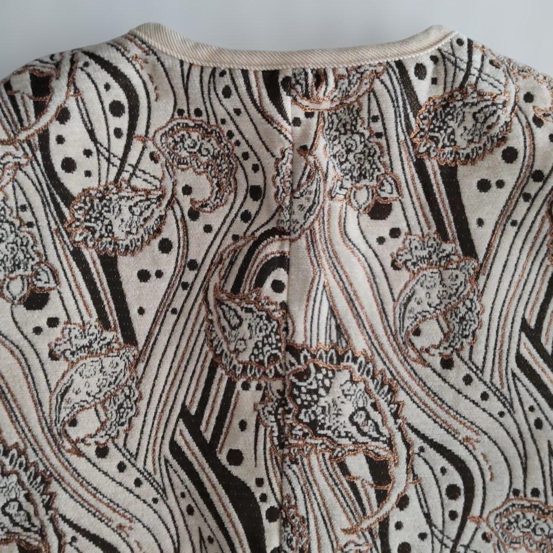 «美品» antiqua　ノーカラージャケット　キルティング　オフホワイト　男女