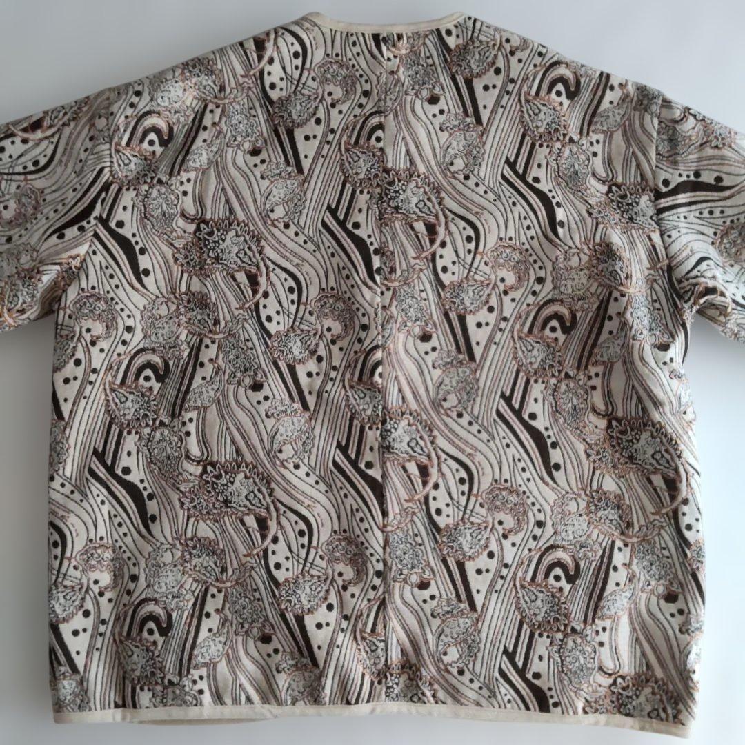 «美品» antiqua　ノーカラージャケット　キルティング　オフホワイト　男女