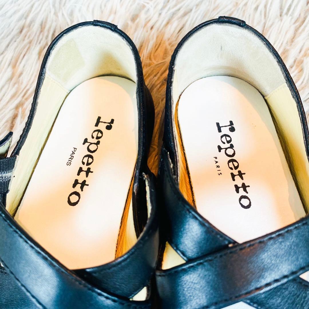 【美品】repetto レペット Mary-Jane バックル フラットシューズ