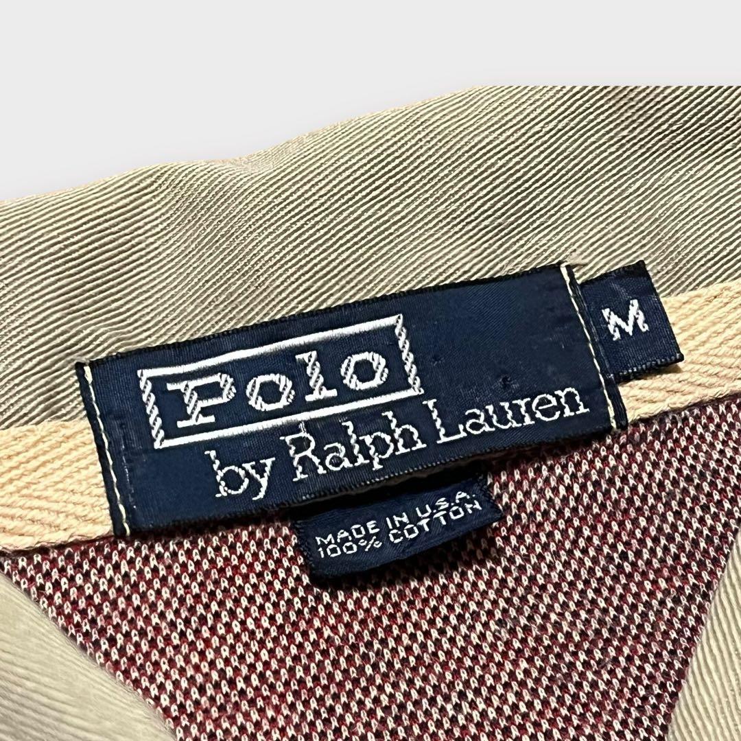 【美品❗️希少】 ラルフローレン 90s USA製 ポロシャツ 長袖 RRL