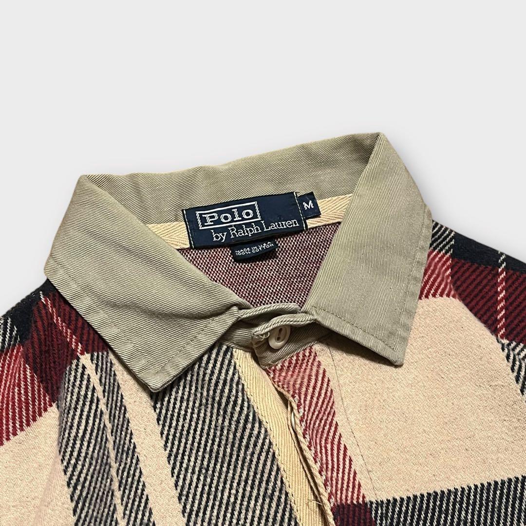 【美品❗️希少】 ラルフローレン 90s USA製 ポロシャツ 長袖 RRL