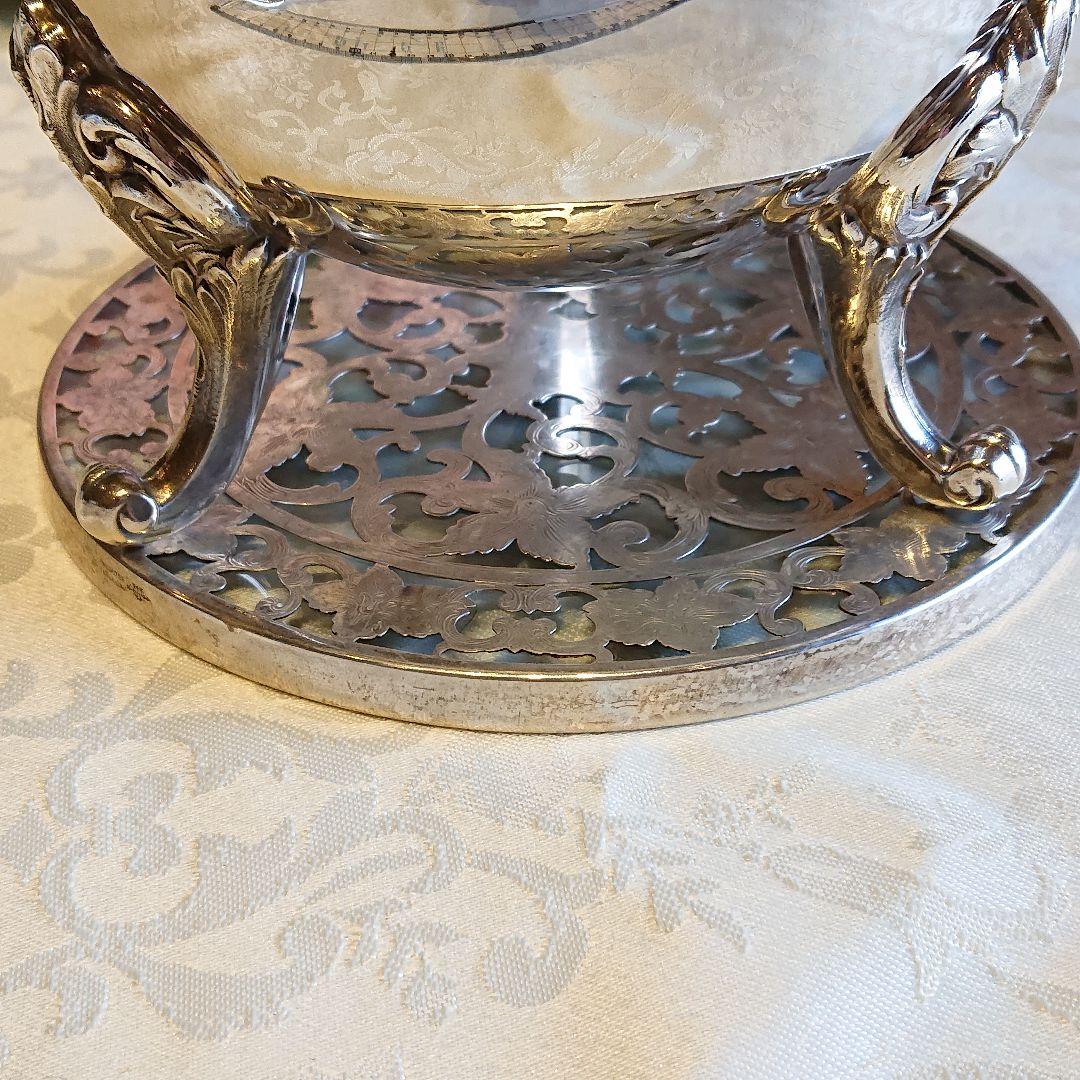 スターリングシルバー ポットスタンド　トリベット　 鍋敷 米国製 銀製　350g