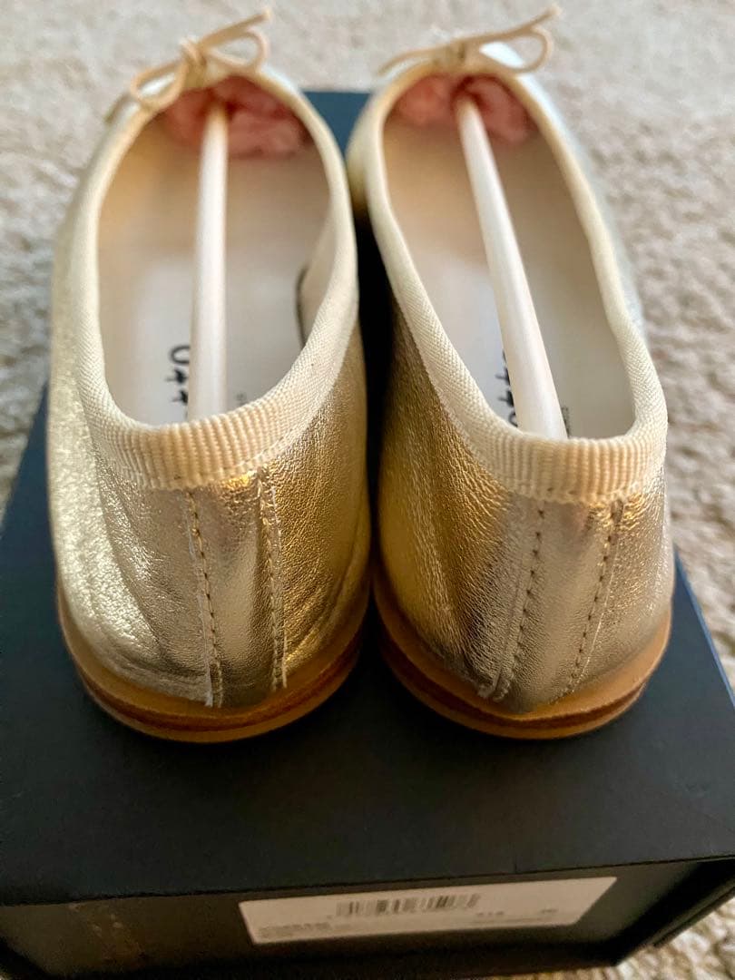 【新品】Repettoレペット ゴールド バレエシューズ 36サイズ
