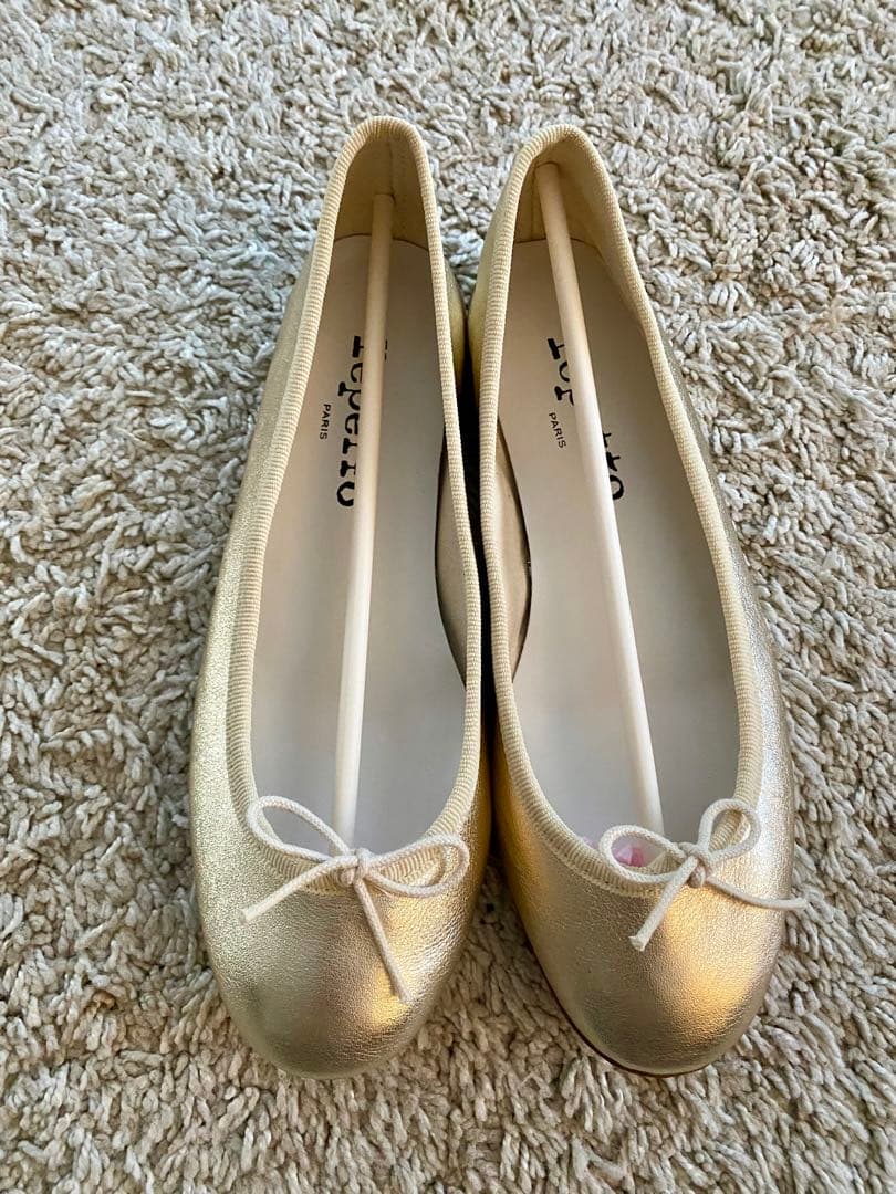 【新品】Repettoレペット ゴールド バレエシューズ 36サイズ