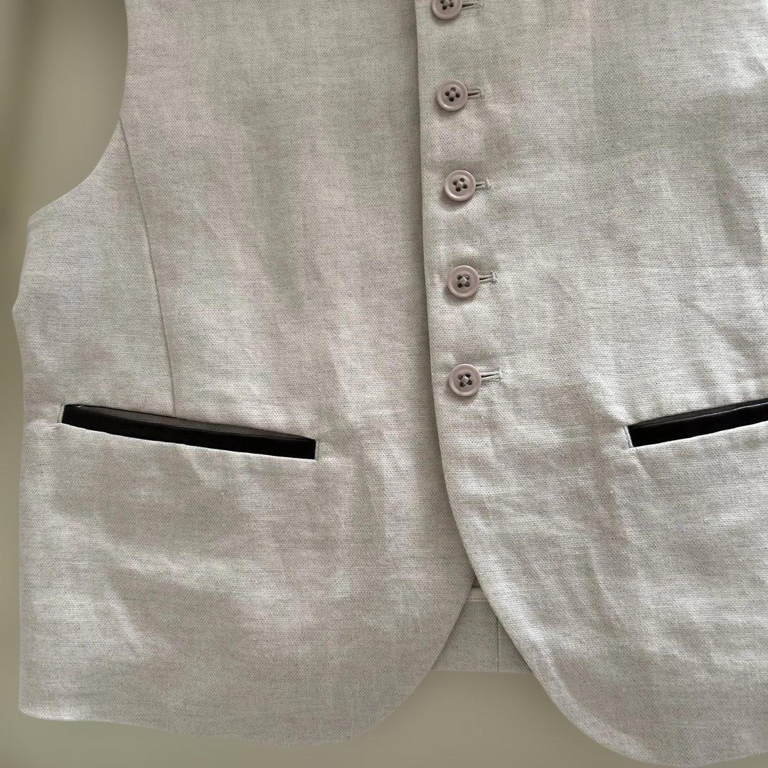 MACPHEE タイニーヘリンボーン コンパクトジレ 36 トゥモローランド