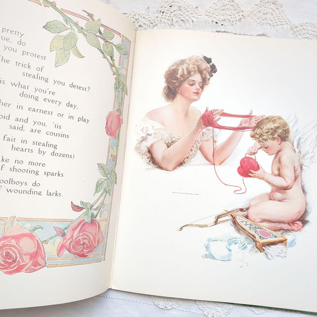 稀少1909年アンティーク 画集 洋書 絵本 児童書 ヴィクトリアン ヴンテージ
