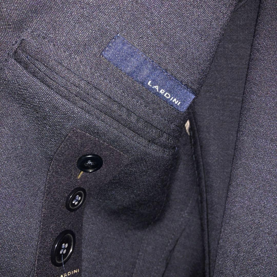 LARDINI ネイビーモヘアスーツ 42