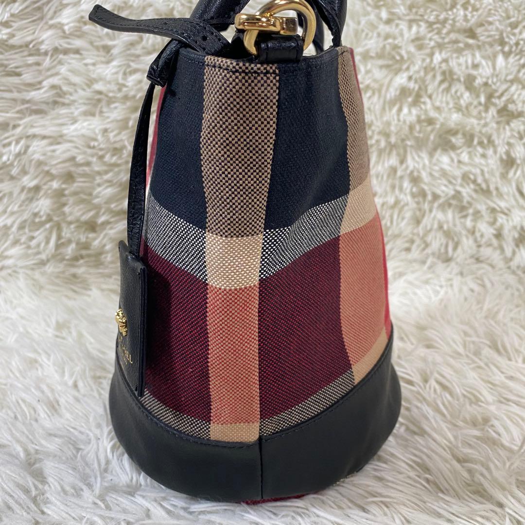 BLUE LABEL CRESTBRIDGE 巾着　ショルダーバッグ　チェック