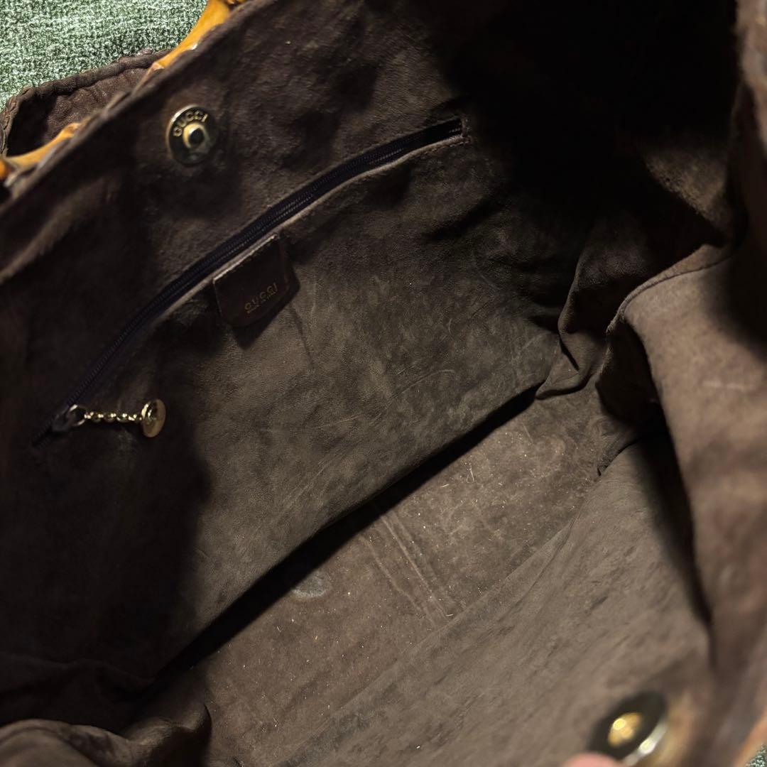 c*a様 正規品⭐️ GUCCI グッチ　バンブーハンドバッグ　編み込み　ヴィン