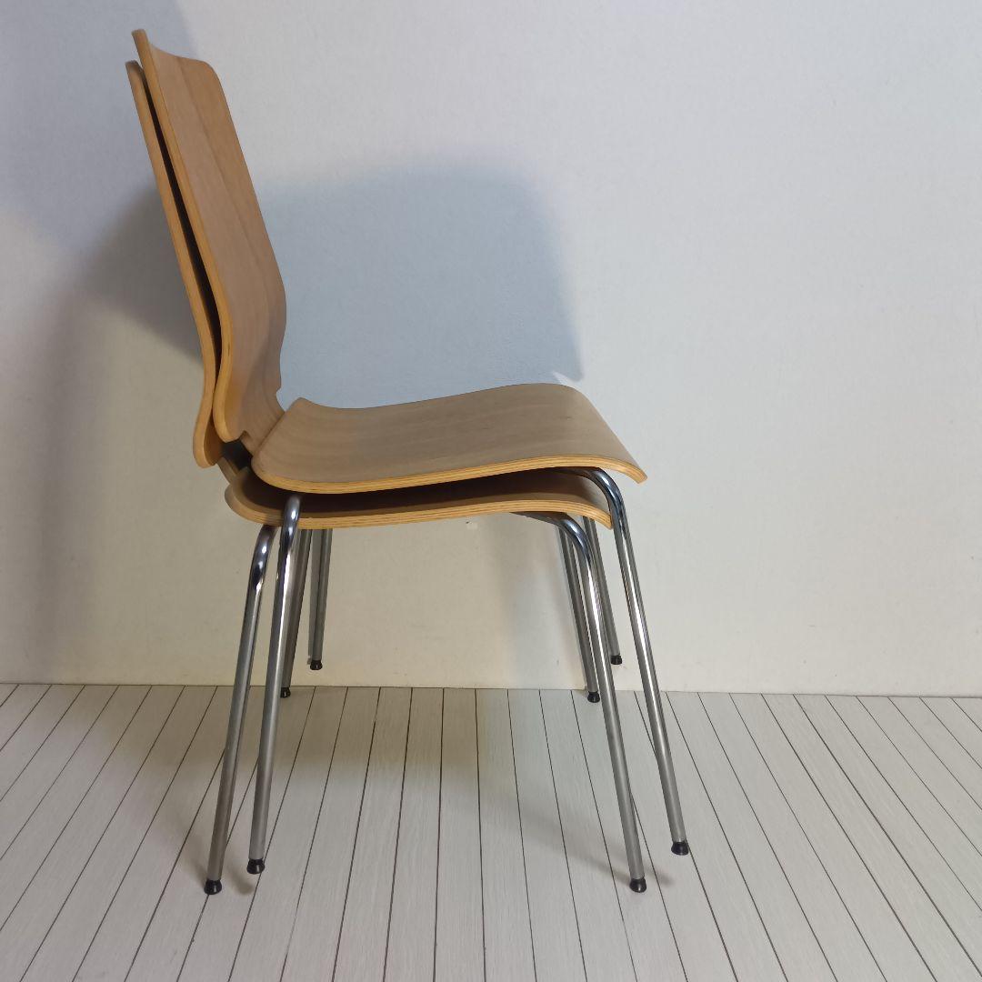 90's 廃盤 IKEA GILBERT スタッキングチェア　プライウッド　2脚