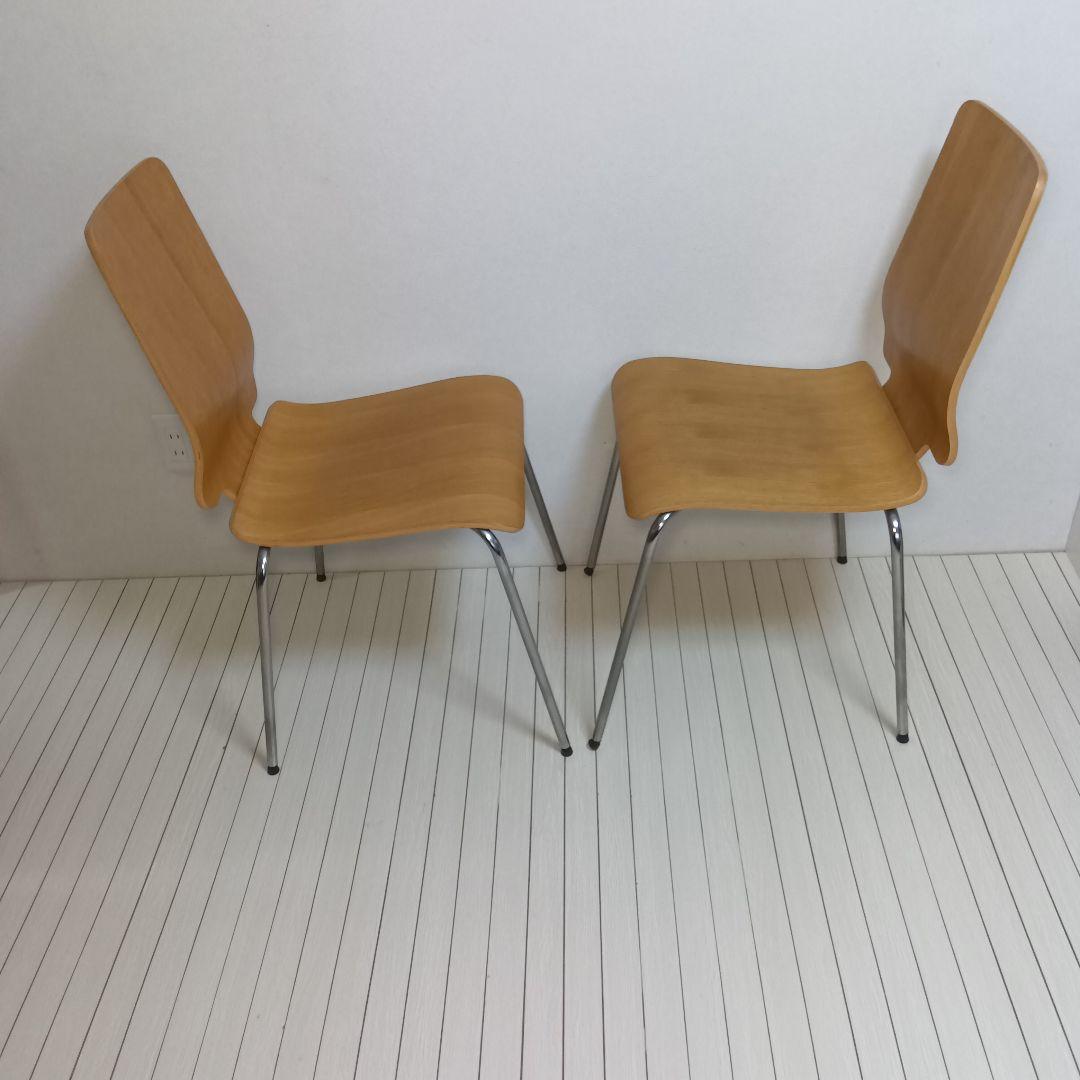 90's 廃盤 IKEA GILBERT スタッキングチェア　プライウッド　2脚