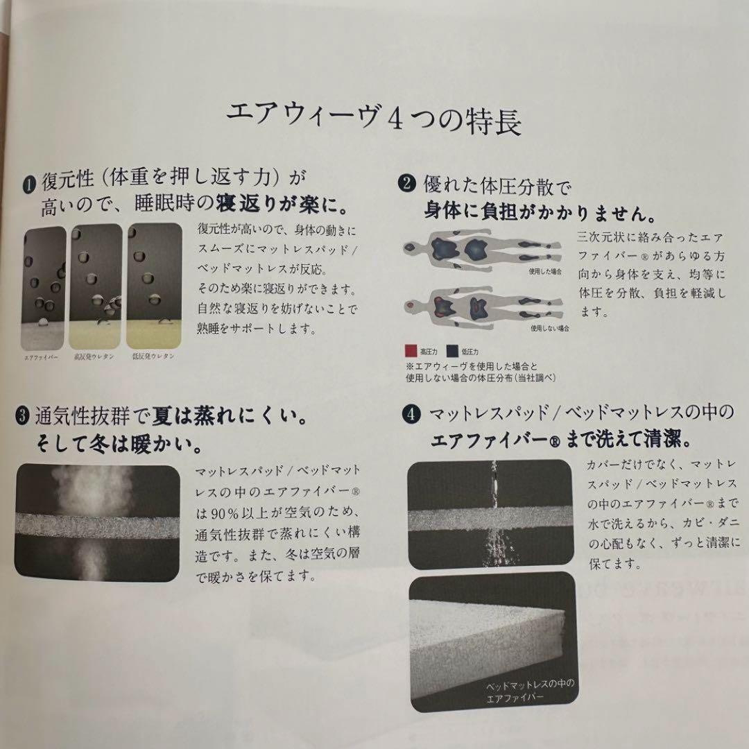 エアウィーブベッドマットレスS04 セミダブル