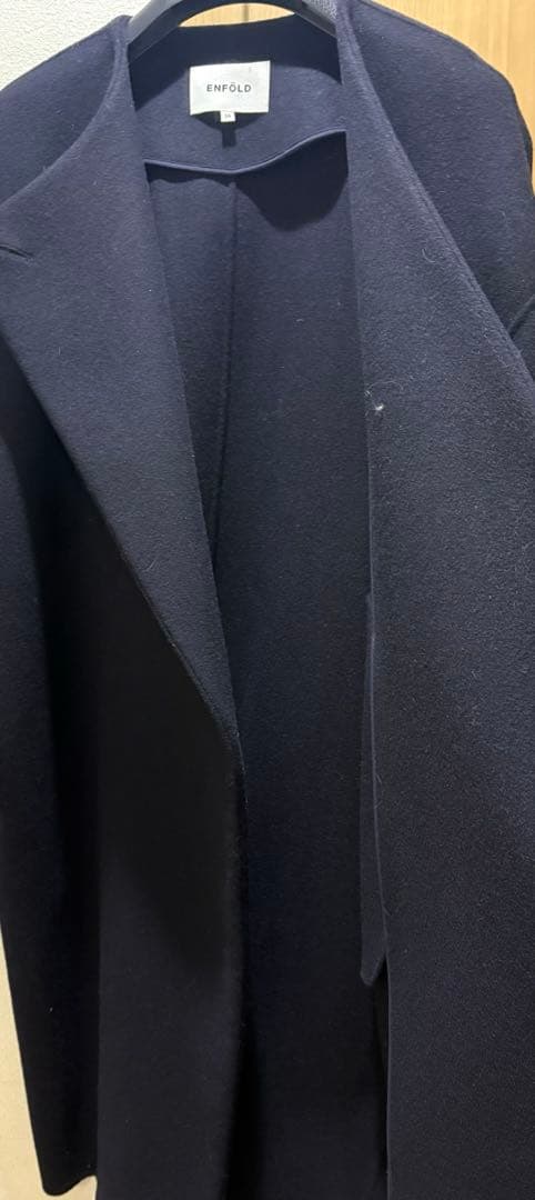 ENFÖLD ネイビー ロングコート 36