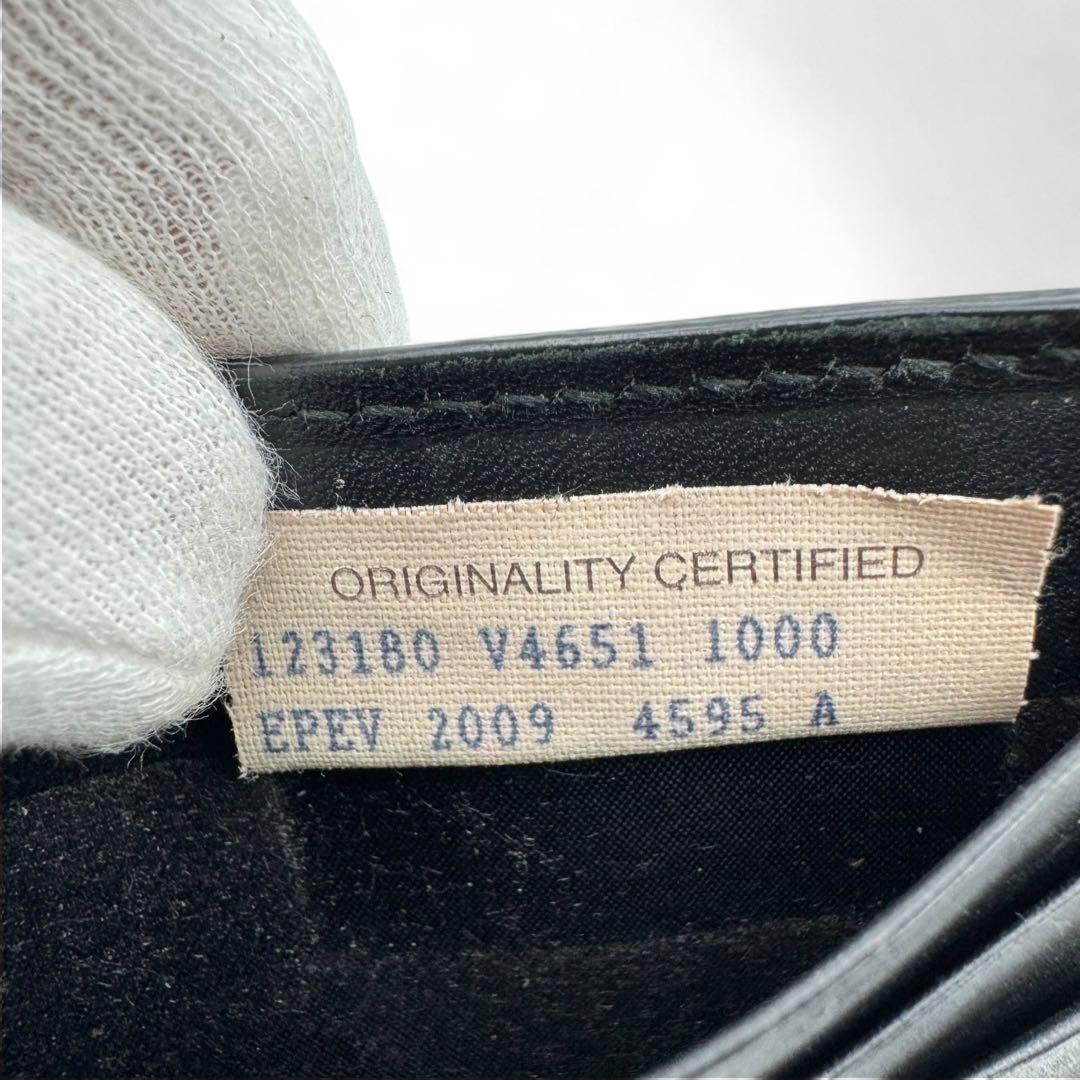 美品　ボッテガヴェネタ　マネークリップ　カードケース　イントレチャート　レザー