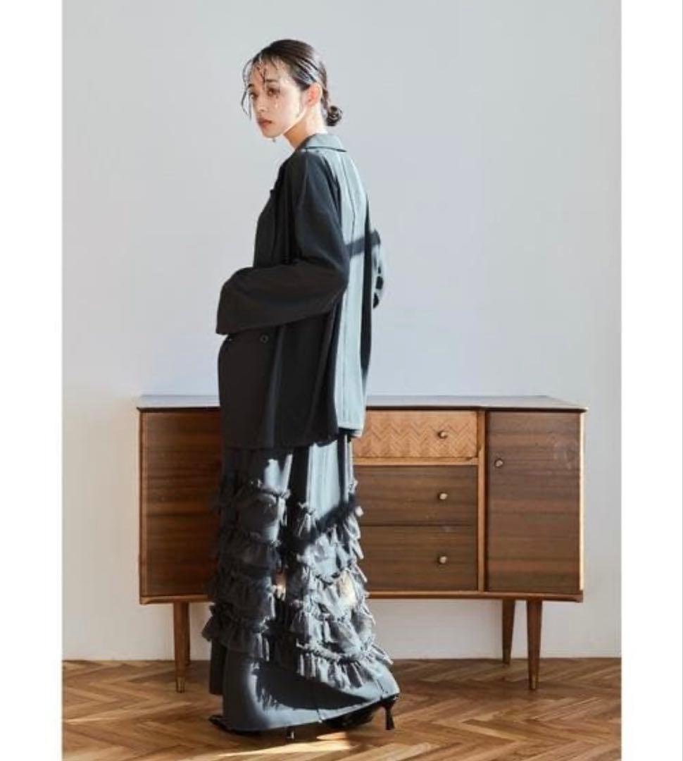 期間限定。１万円引！美品 niana トランスペアレントヘムセットアップドレス