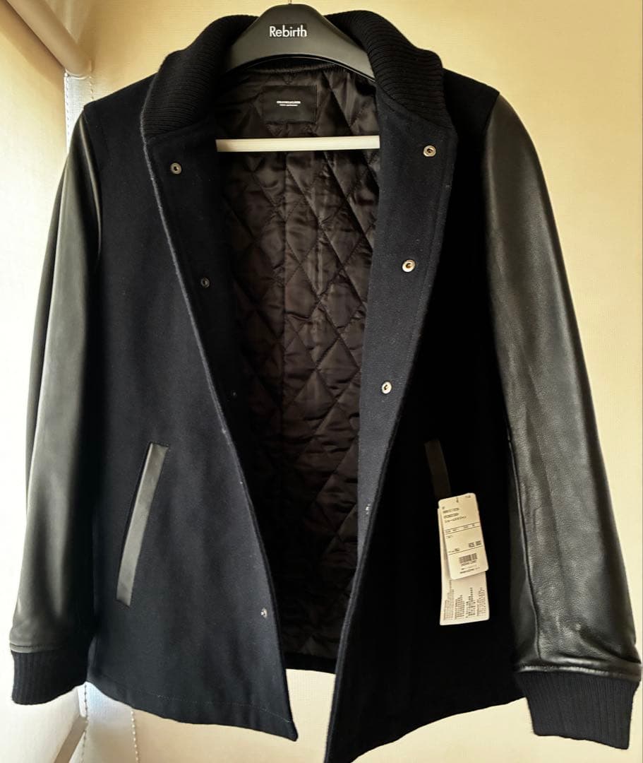 新品タグ付ナノユニバース GROUND FLOOR 紺スタジャンM