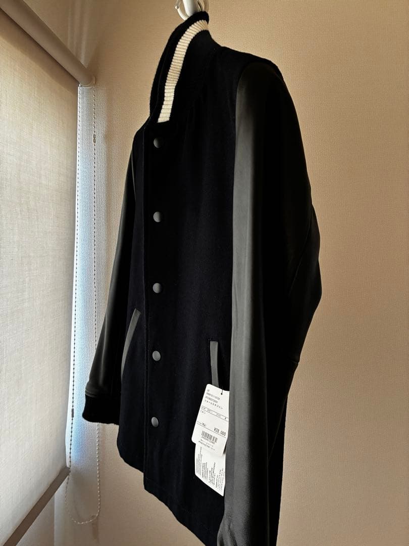 新品タグ付ナノユニバース GROUND FLOOR 紺スタジャンM