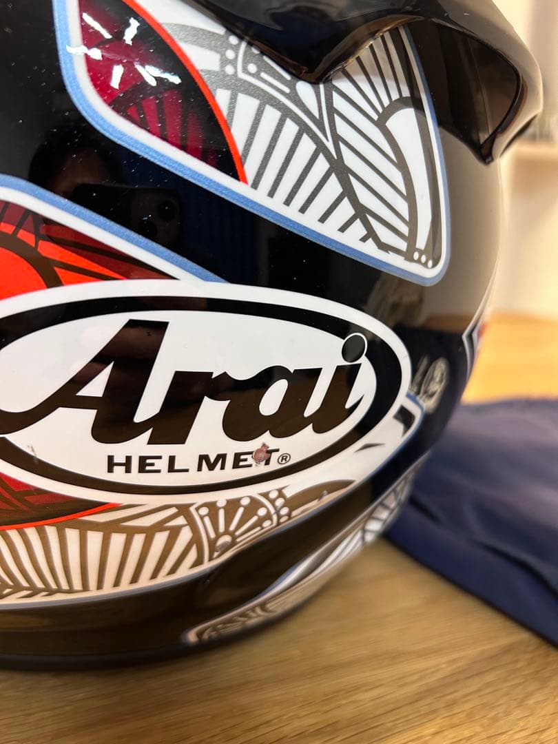 Araiヘルメット中野真矢モデル　レプリカQUANTUM-J XLサイズ