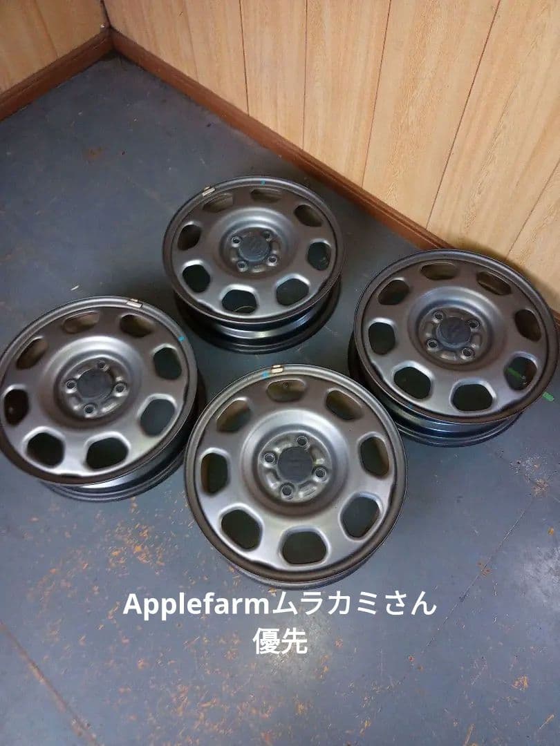 スチールホイール　純正　現行ハスラー　センターキャップ付き4個