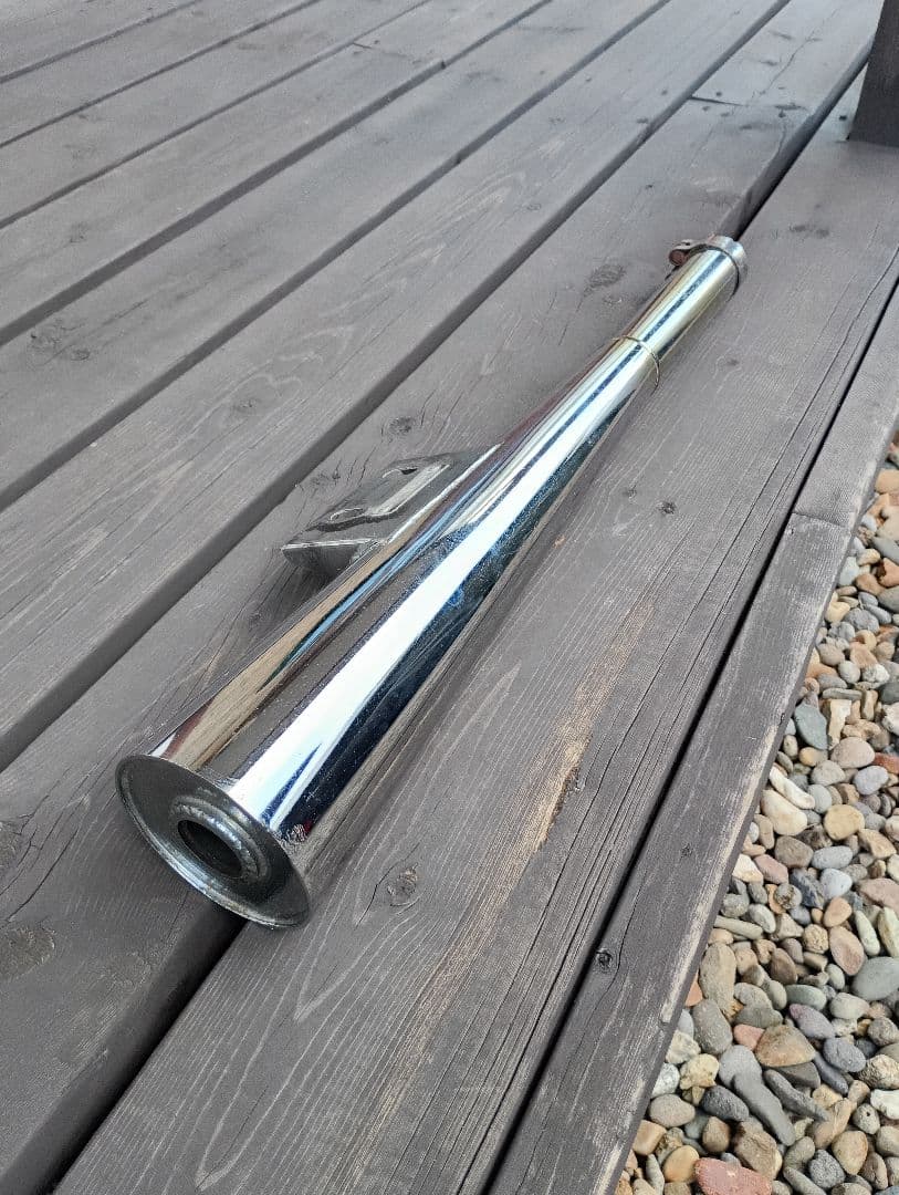 SR400 SR500　ショートメガホンマフラー　メーカー不明