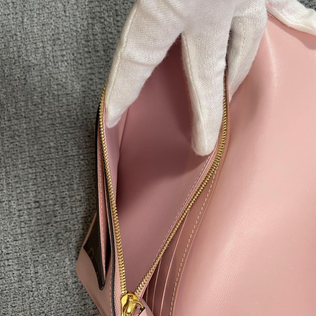 【美品】ルイヴィトン モノグラム ポルトフォイユ・フロール チェーン