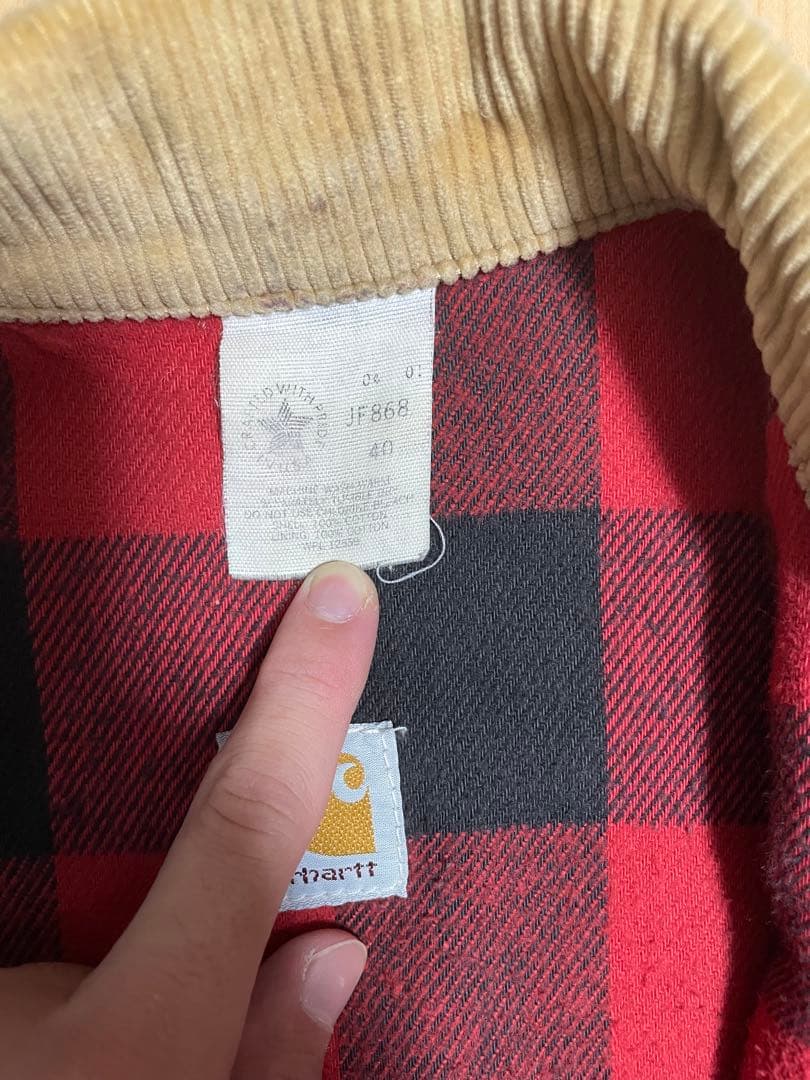 【最終値下げ】80s星タグUSA製Carharttトラッカージャケットデニム生地