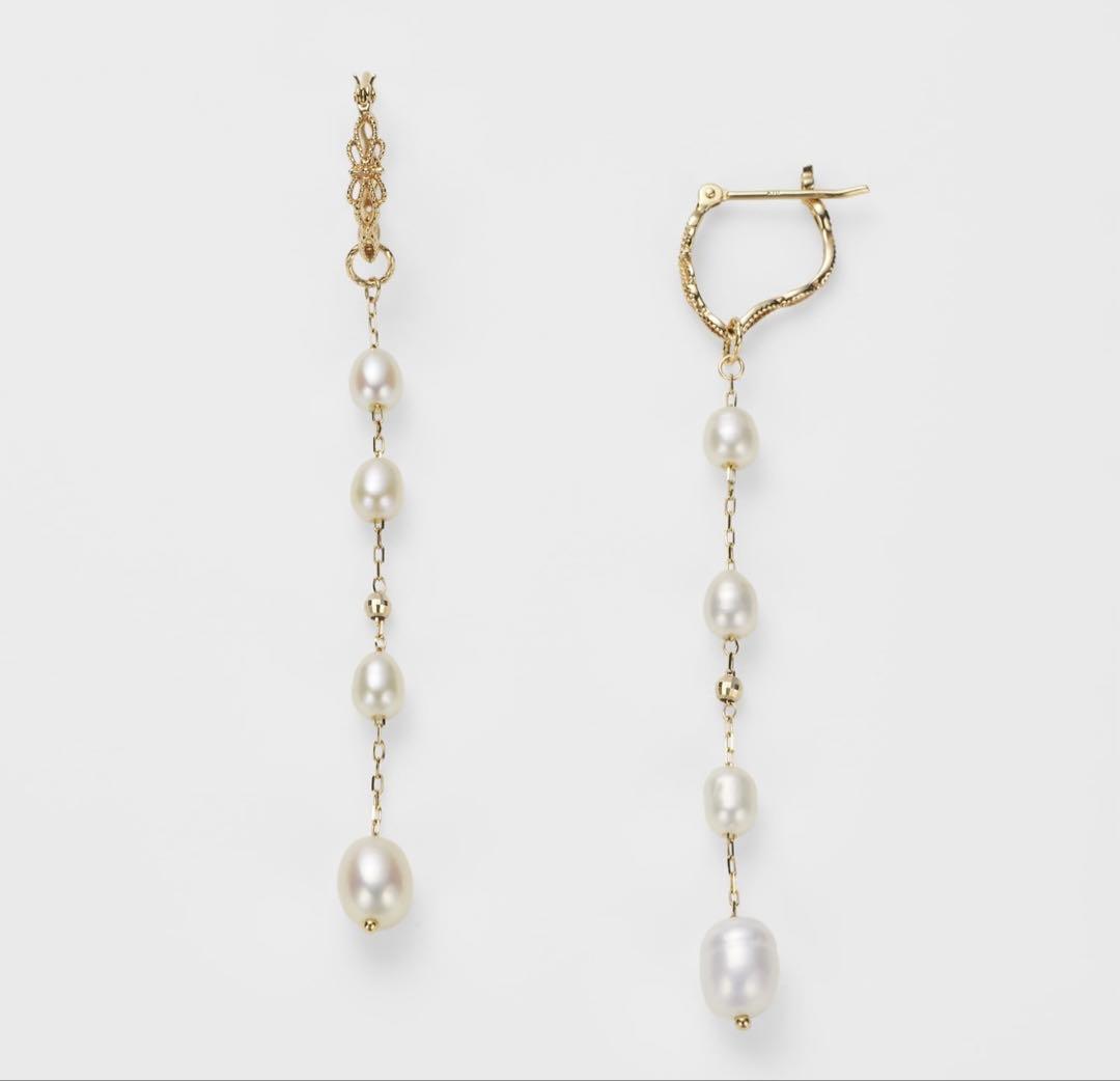 専用　アガット　agate K10 フープピアス