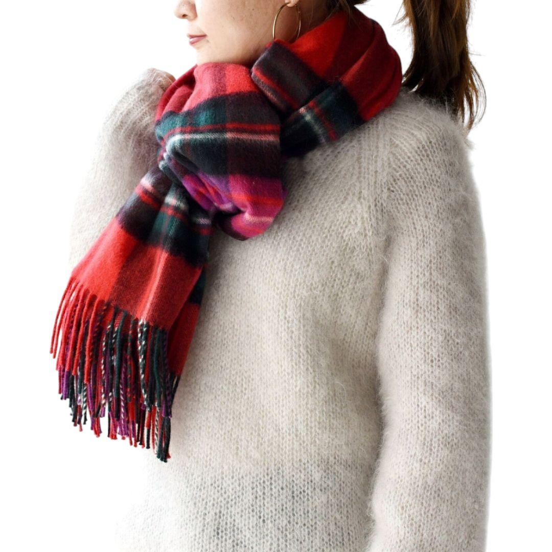 【新品未使用】ジョンストンズ SHIPS別注 大判ストール カシミヤ 限定色