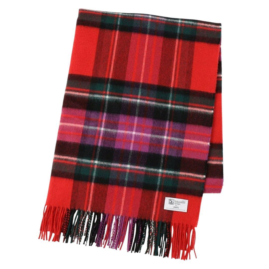 【新品未使用】ジョンストンズ SHIPS別注 大判ストール カシミヤ 限定色