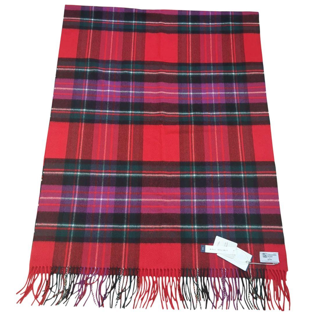 【新品未使用】ジョンストンズ SHIPS別注 大判ストール カシミヤ 限定色