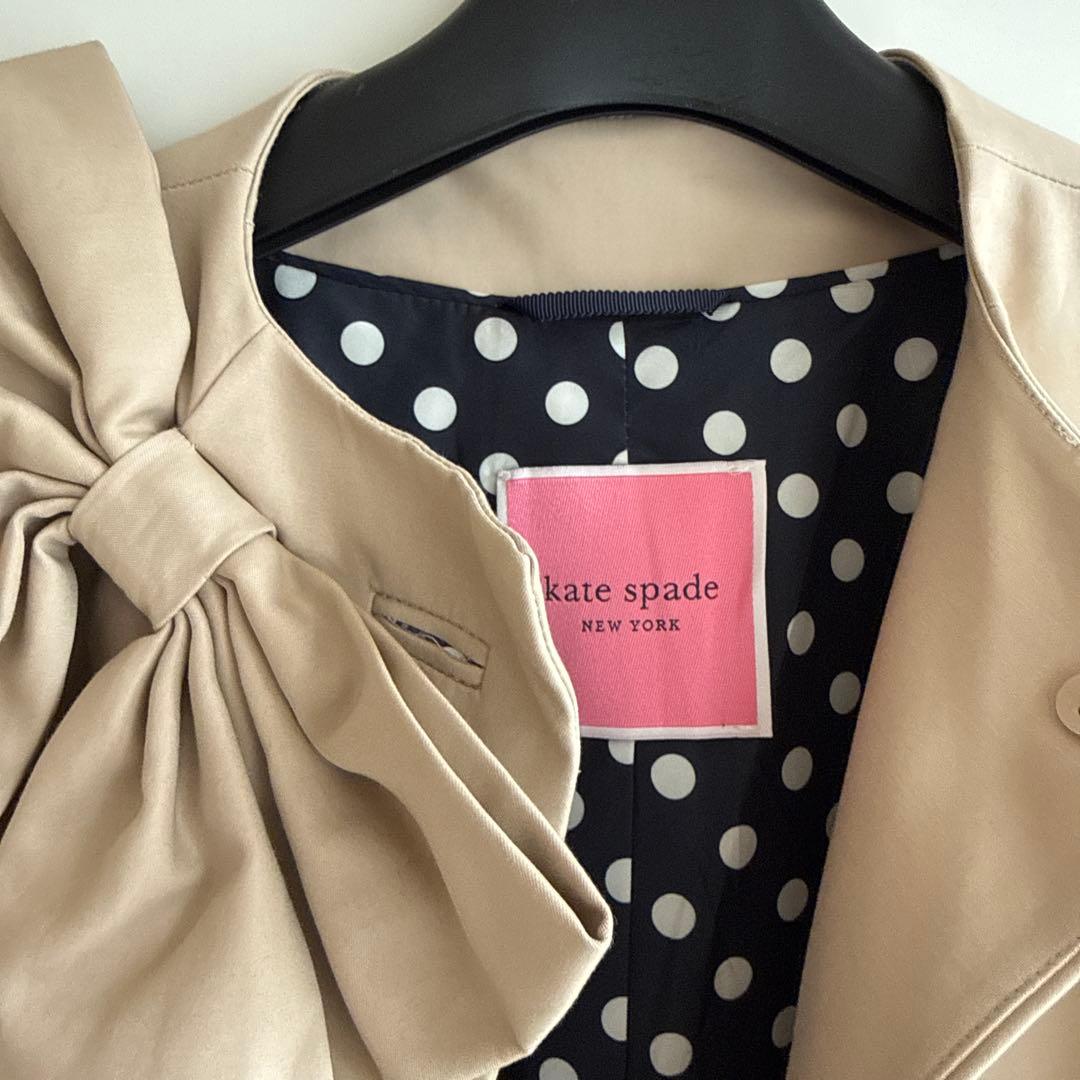 未使用KATE SPADE ベージュ ドロシー リボン トレンチコート