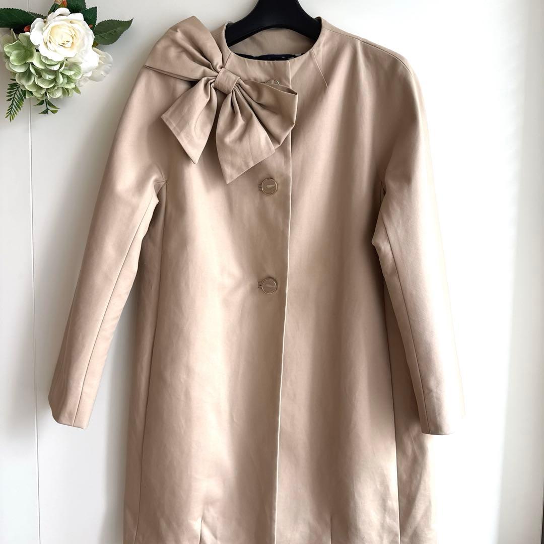未使用KATE SPADE ベージュ ドロシー リボン トレンチコート